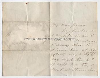 ELIZABETH FRY (1780-1845) Autograph Letter Signed