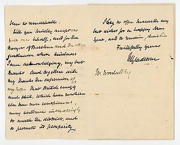 WILLIAM EWART GLADSTONE (1809-1898) Autograph Letter Signed