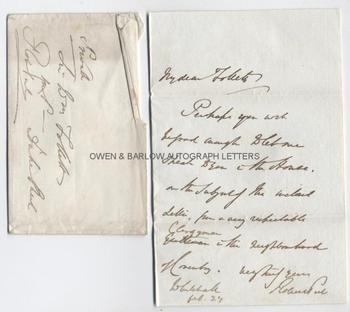 SIR ROBERT PEEL (1788-1850) Autograph Letter Signed