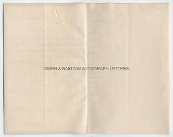 SIR JOHN BOWRING (1792-1872) Autograph Letter Signed
