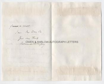 THOMAS BRASSEY (1805-1870) Autograph Letter Signed
