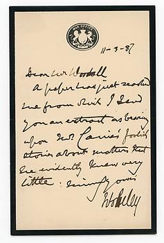 GARNET WOLSELEY (1833-1913) Autograph Letter Signed