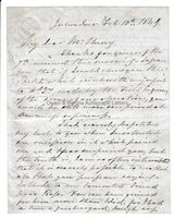 HUGH WHEELER (1789-1857) Autograph Letter Signed