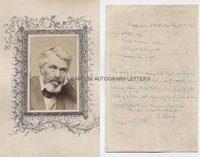 THOMAS CARLYLE (1795-1881) Autograph Letter Signed